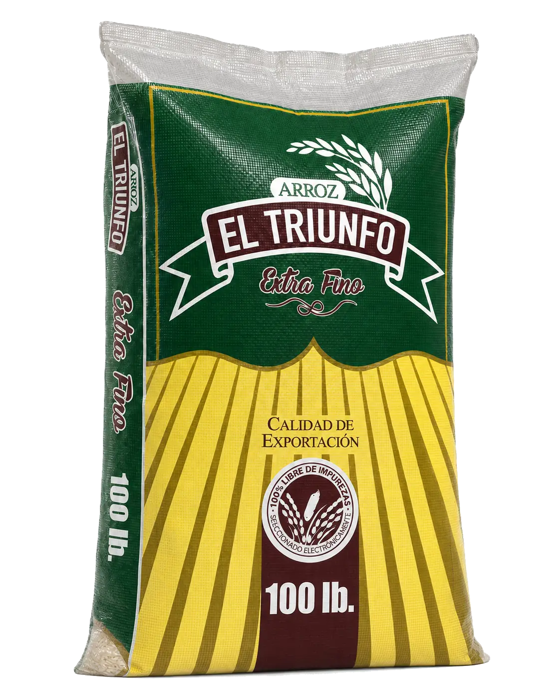 Arroz El Triunfo grano corto envejecido Ecuador